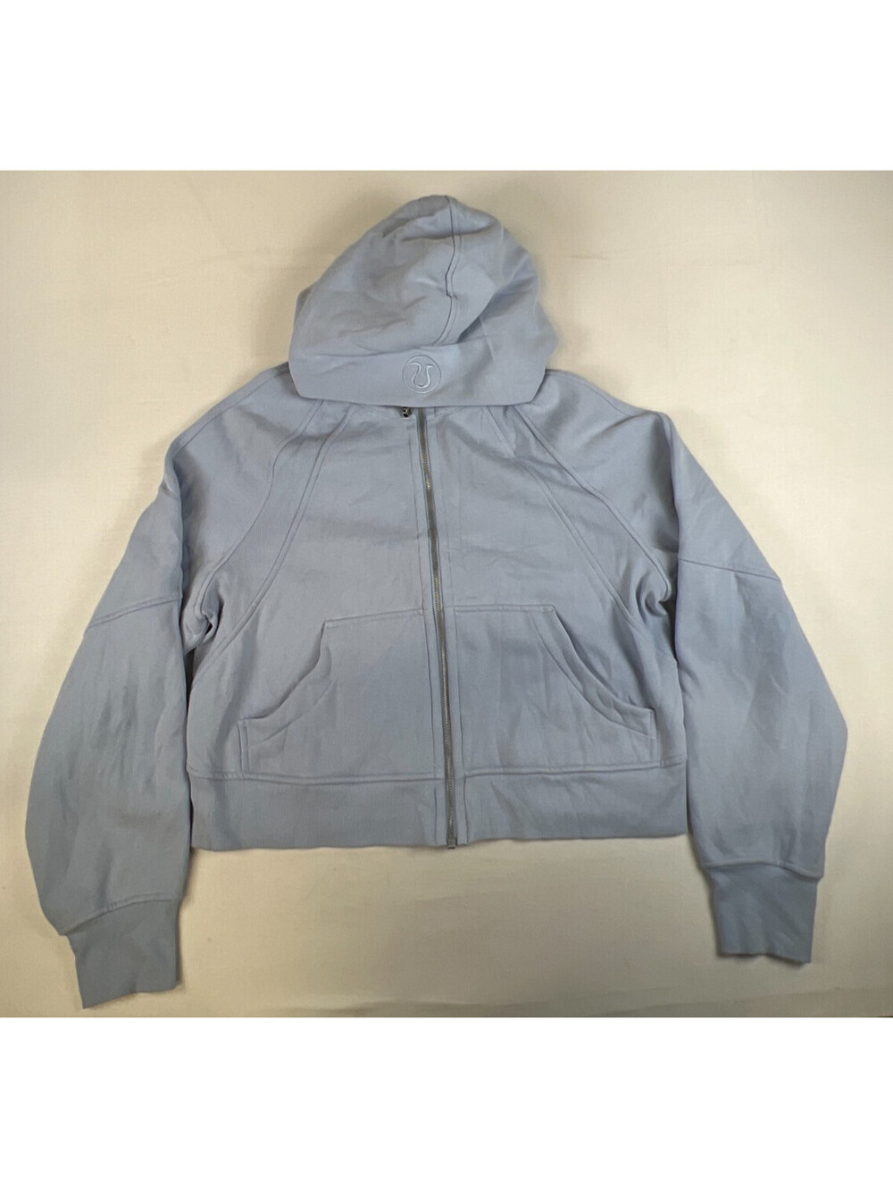 Lululemon Women XS/S Blue Full Zip Scuba Hoodie Cropped Athleisure Jacket